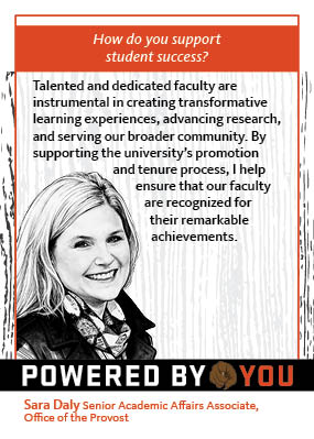 Back of Sara Daly's card