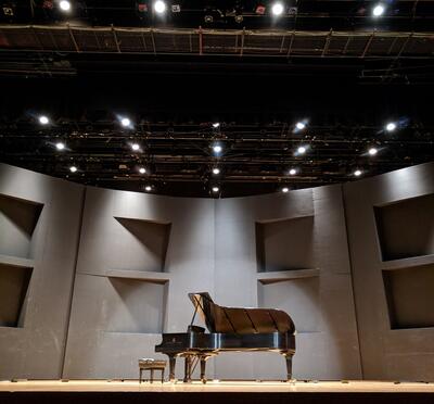 Steinway piano on stage