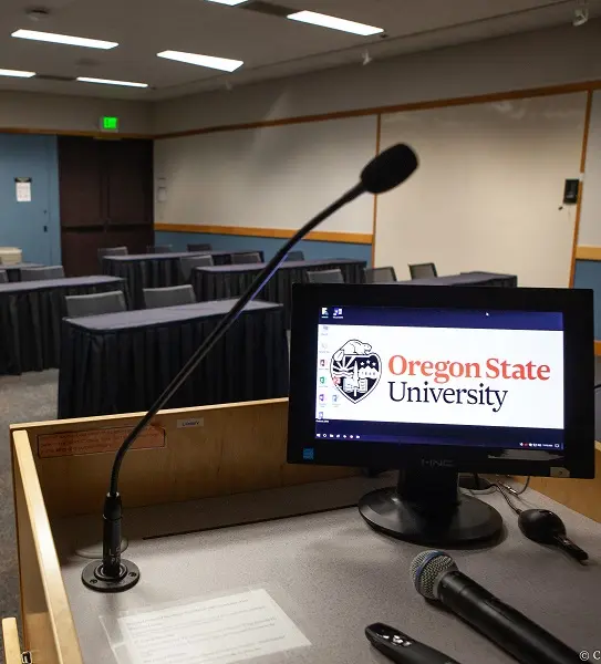 AG Room Lectern Pov close up