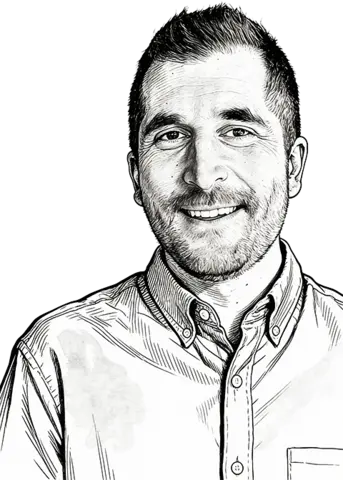 Sketch of Adam Chouinard