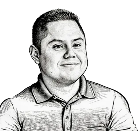 sketch of Apolo Aguirre