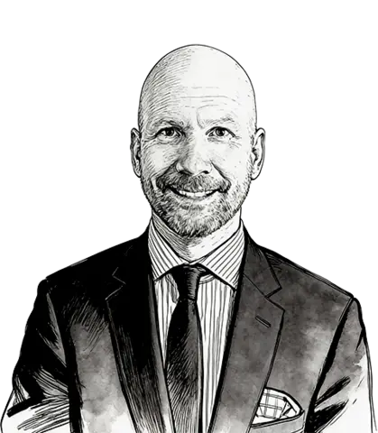 Sketch of Chris Holland
