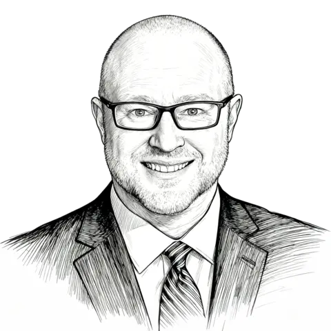 Sketch of Shane Carwile